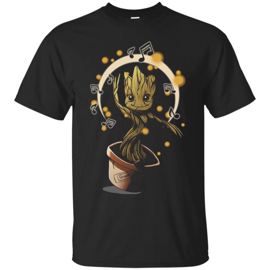 AGR Baby Groot Dancing To Music Guardians of the Galaxy T-Shirt