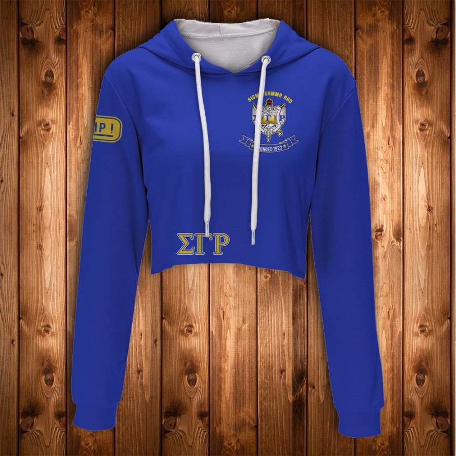 SIGMA GAMMA RHO CROP HOODIE 2120201