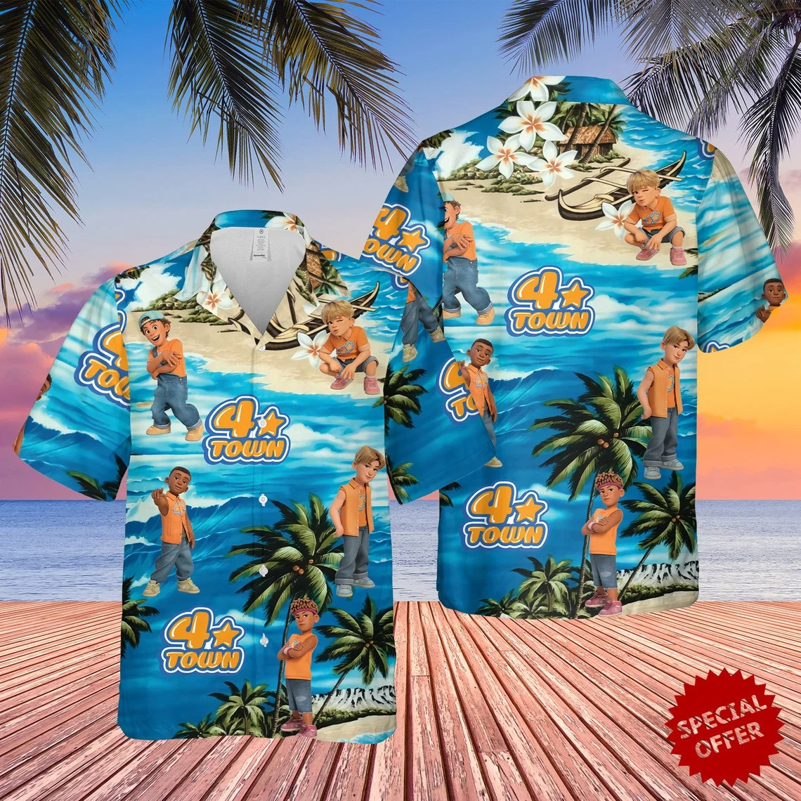 Tropical 4 Town Turning Red Hawaii Shirt 034 Ha75380