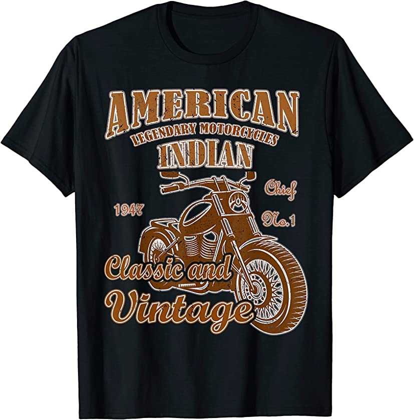 American Legendary Motorcycles Indian Classic Vintage T-Shirt