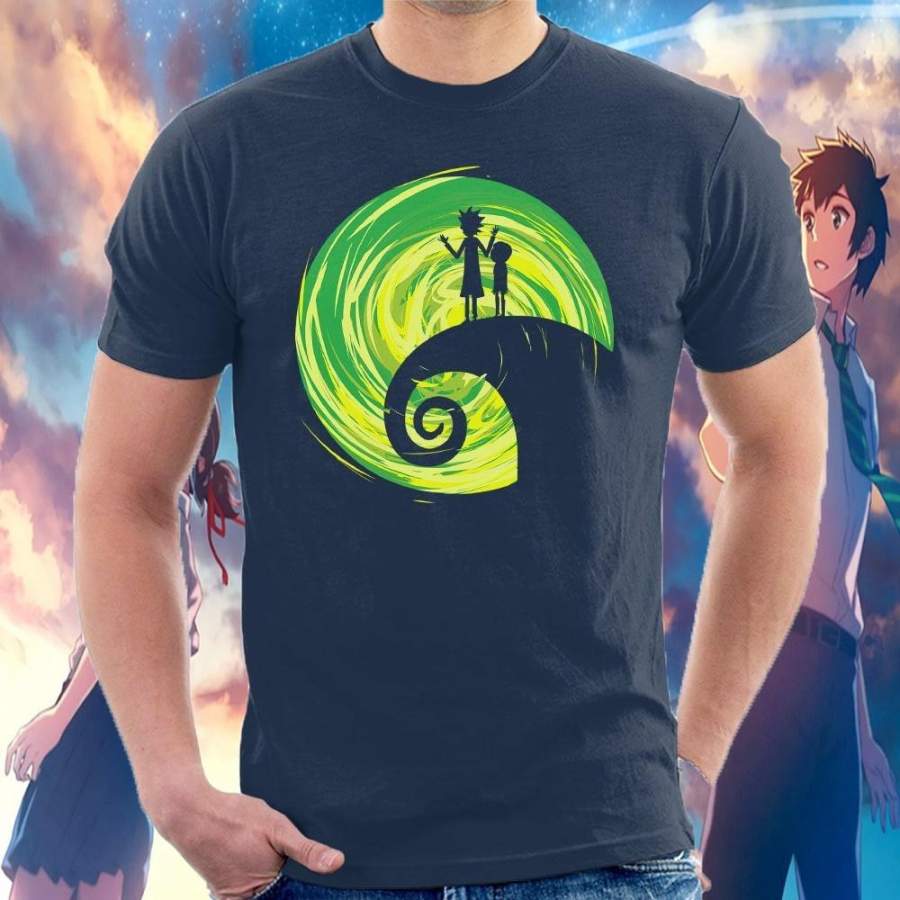 Rick And Morty Nightmare Before Christmas Men’s T-Shirt