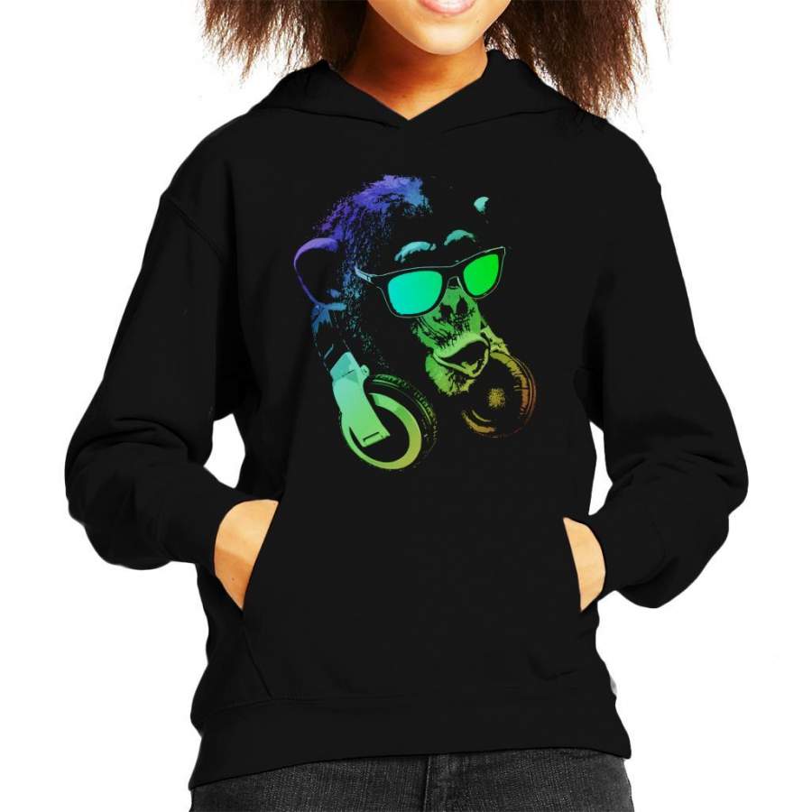 Monkey DJ Kid’s Hooded Sweatshirt