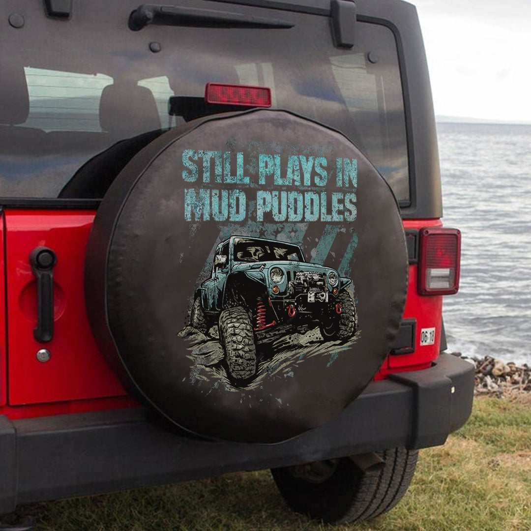 Jeep Still Plays In Mud Puddles Spare Tire Cover Lt11