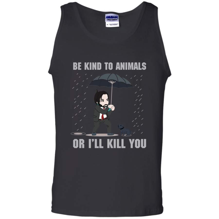 AGR JW Be Kind To Animal Or I’ll Kill You Unisex Tank Top