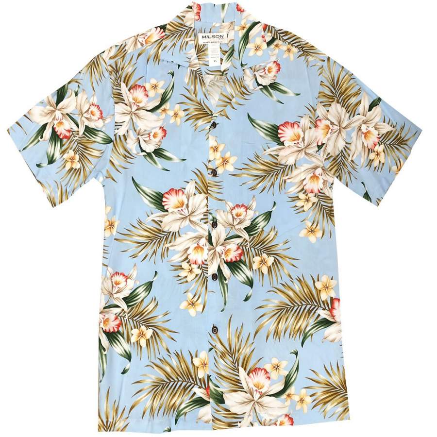 Pacific Orchid Sky Hawaiian Shirt - Pinotee Store