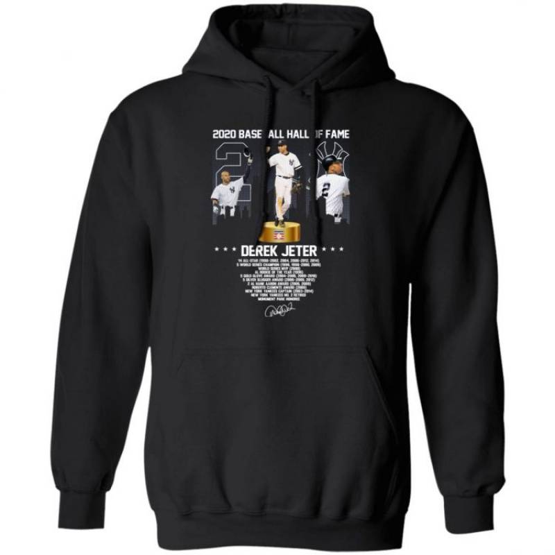 2020 Baseball Hall Of Fame Derek Jeter Signatures Hoodie