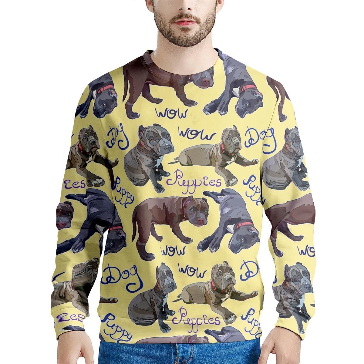 Pitbull Puppy Men’S Sweatshirt