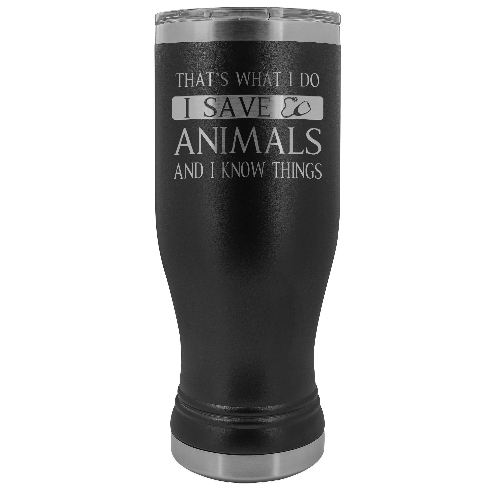 Veterinary- I Save Animals And I Know Things 20Oz Boho Vacuum Tumbler