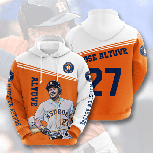 Sports Team Jose Altuve Houston Astros No661 Hoodie 3D Jacket 3D Pullover Zip Hoodie Dqh1130