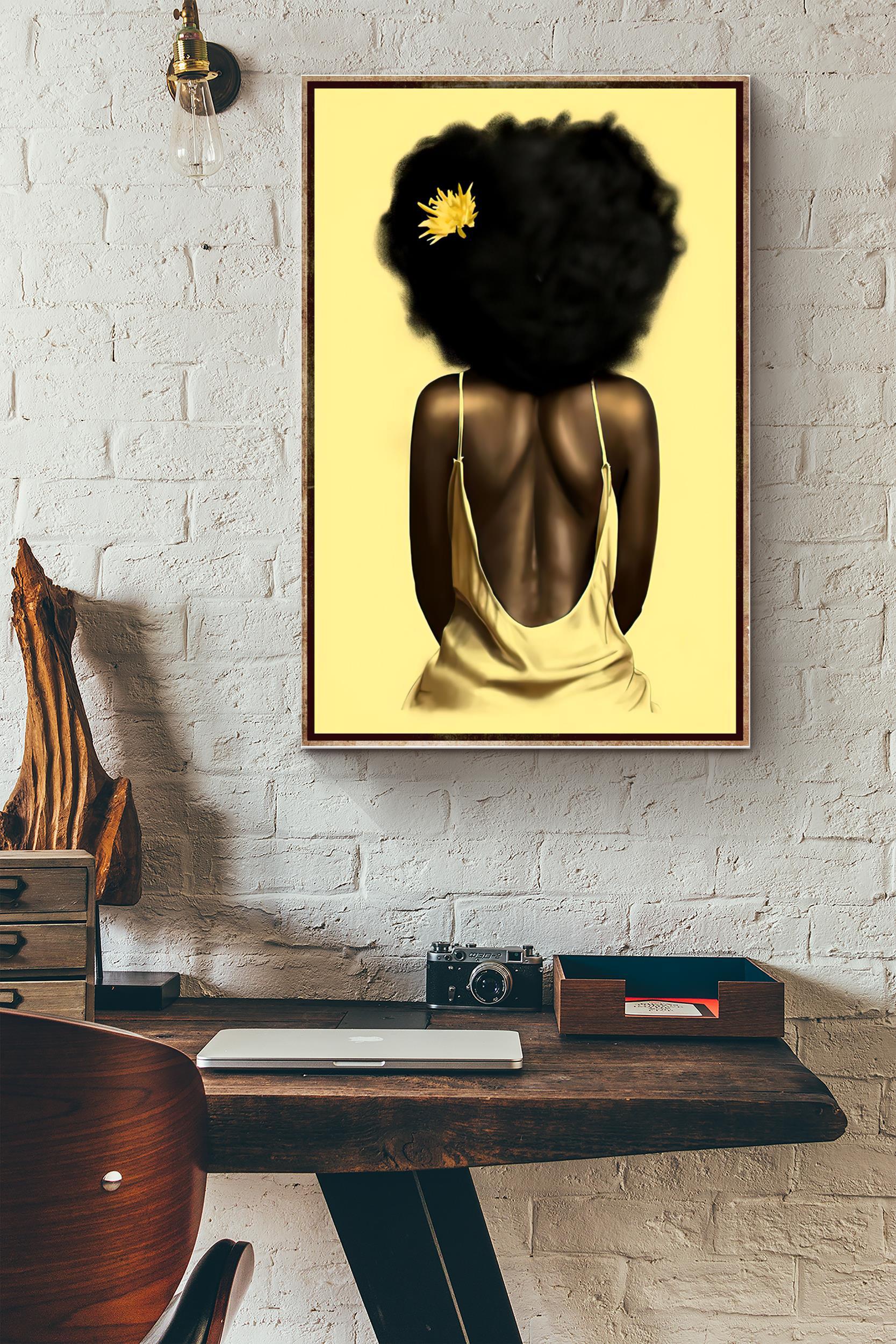 Black Girl Poster – Home Decor Wall Art – Gift For Black Live Matter Advocate, African Friend, Gender Equality Advocate (Unframed) Poster