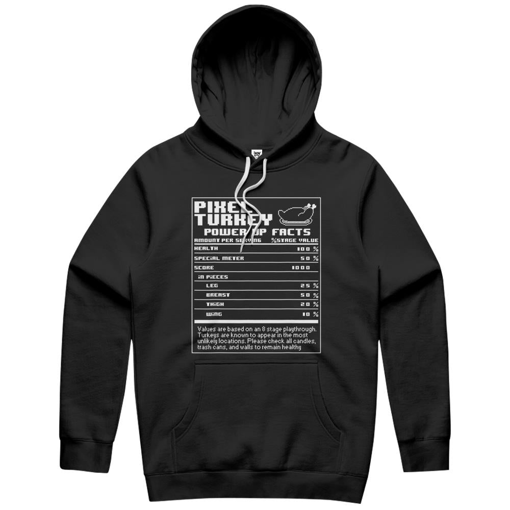 Nutritional Facts Shirt, Gamer Nutrition Facts Shirt, Turkey Nutritional Facts Pixel Classic Gamer Hoodie