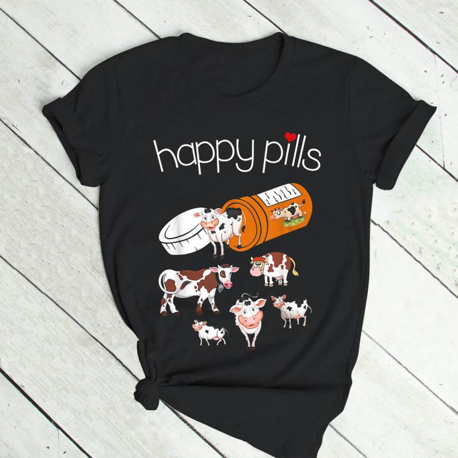 Happy Pills Cow T-Shirt