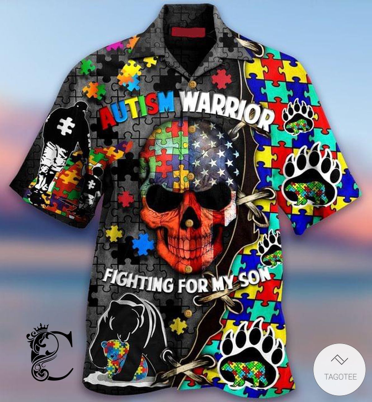 Autism Warrior Fighting For My Son Hawaiian Shirt