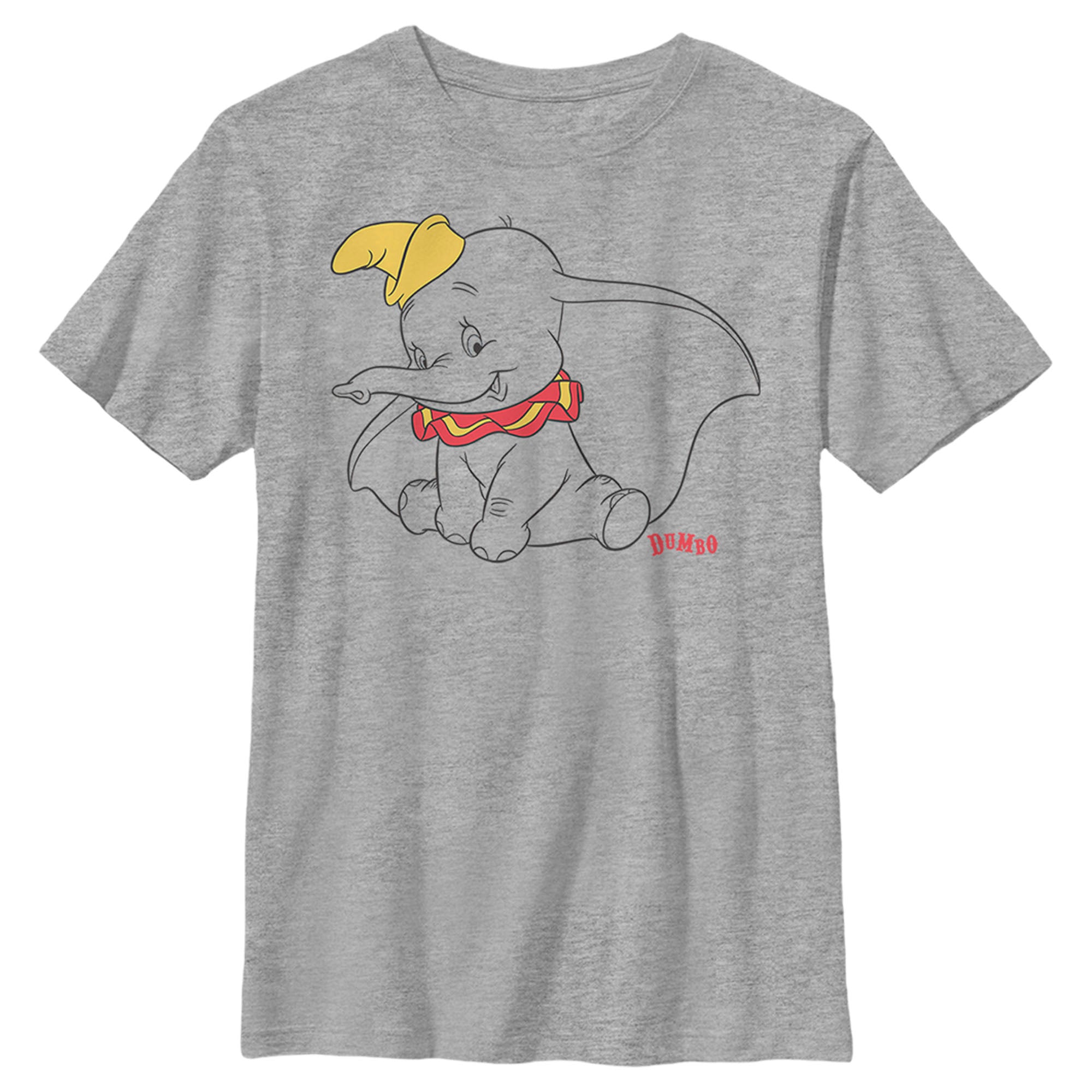 Boy’S Dumbo Sitting Cutely Outline T-Shirt