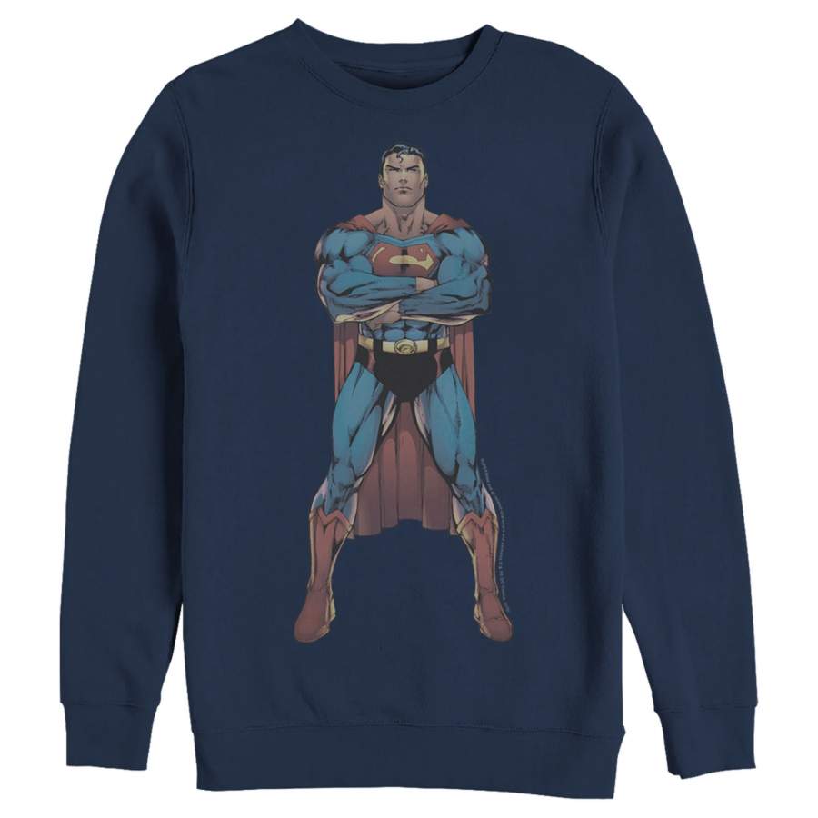 Superman Men’s Bold Hero Pose  Sweatshirt