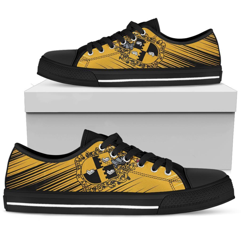 Wonder Print Footwear – Alpha Phi Alpha Canvas Low Top Lt10