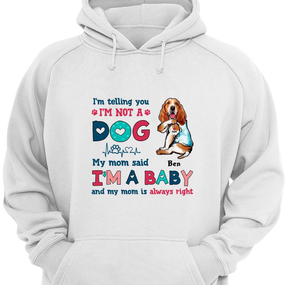 Personalized Dog Mom Baby Customized Hoodie – Trending Personalized