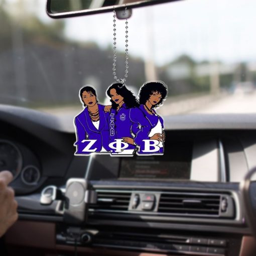 Zeta Phi Beta Since 1920 Zpb Sisterhood Car Hanging Ornament