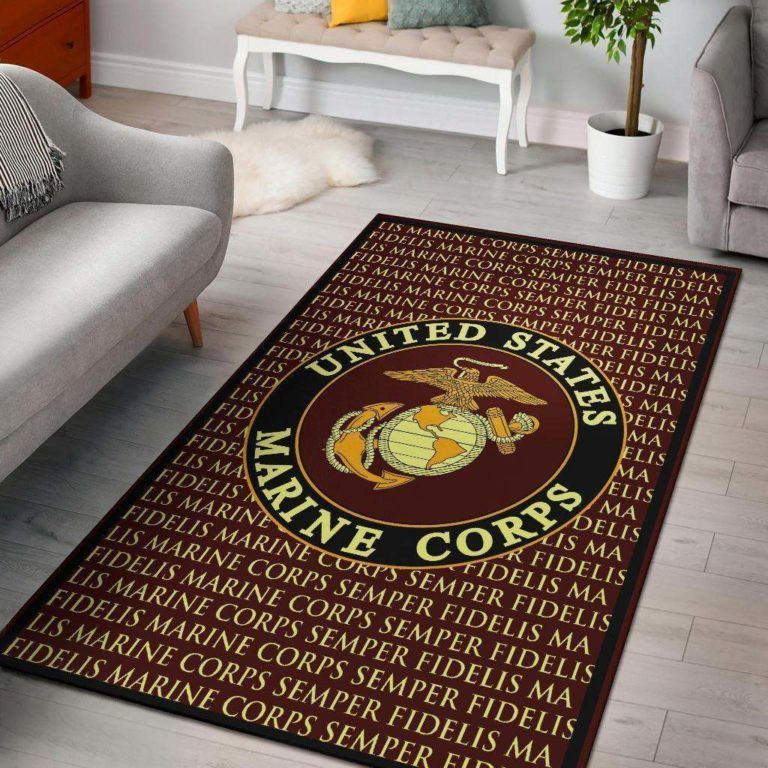 Marine Corps Printed Area Rugs Living Room Carpet FN261227 Local Brands Floor Decor