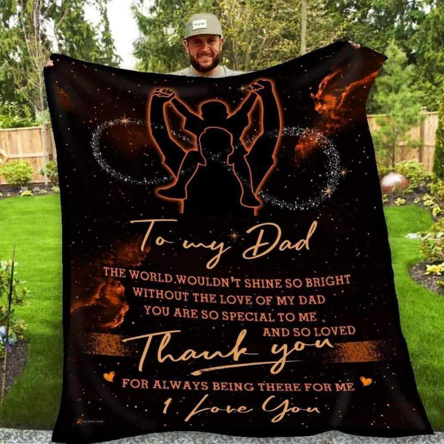 Father’s Day Present For Dad Blanket Thank You For Always Being There For Me