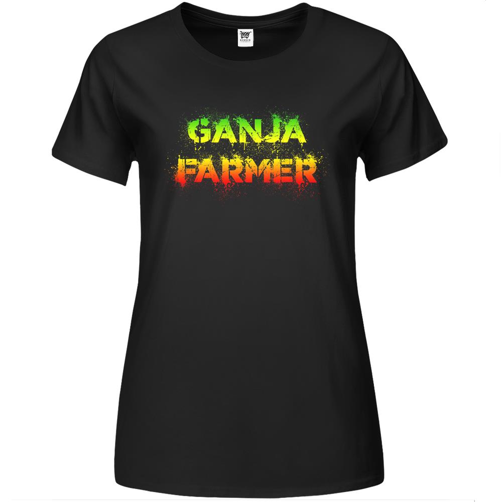 Reggae Shirt – Ganja Farmer Rastafari Premium Womens T Shirts