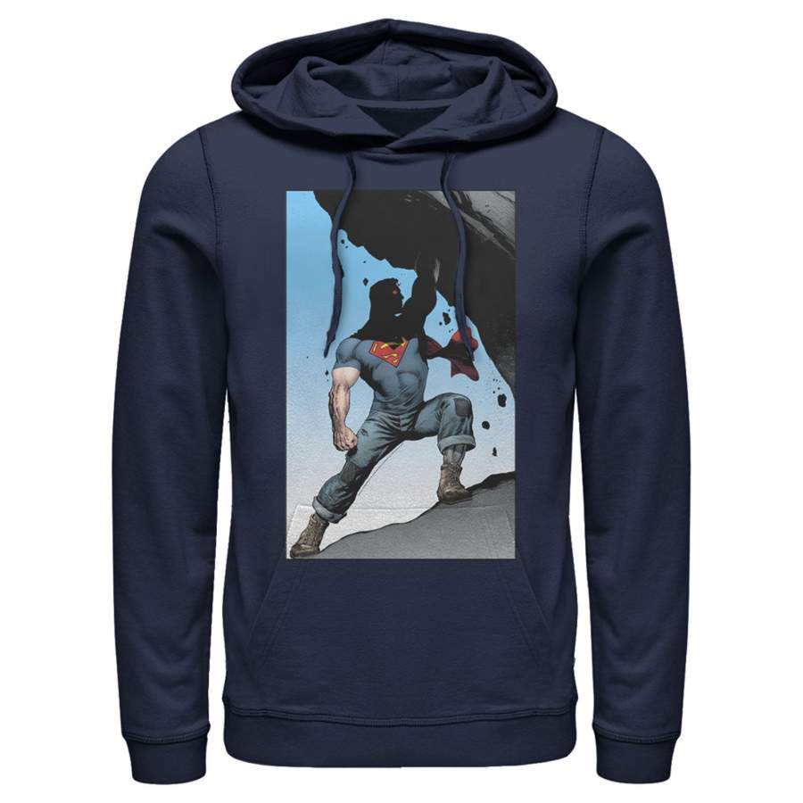 Superman Men’s Strongest Hero Pose  Lightweight Hoodie