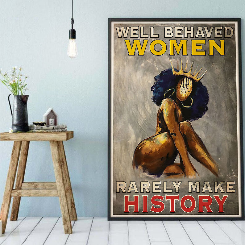 South Africa Custom Canvas Prints Perfect Black Lives Matter Poster Art Prints Afro Girl Black Man Beautiful Ready To Hang Canvas Wall Art