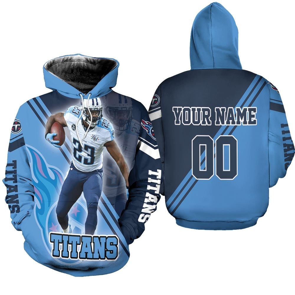 Tye Smith 23 Tennessee Titans AFC Division South Super Bowl 2021 Personalized Hoodie