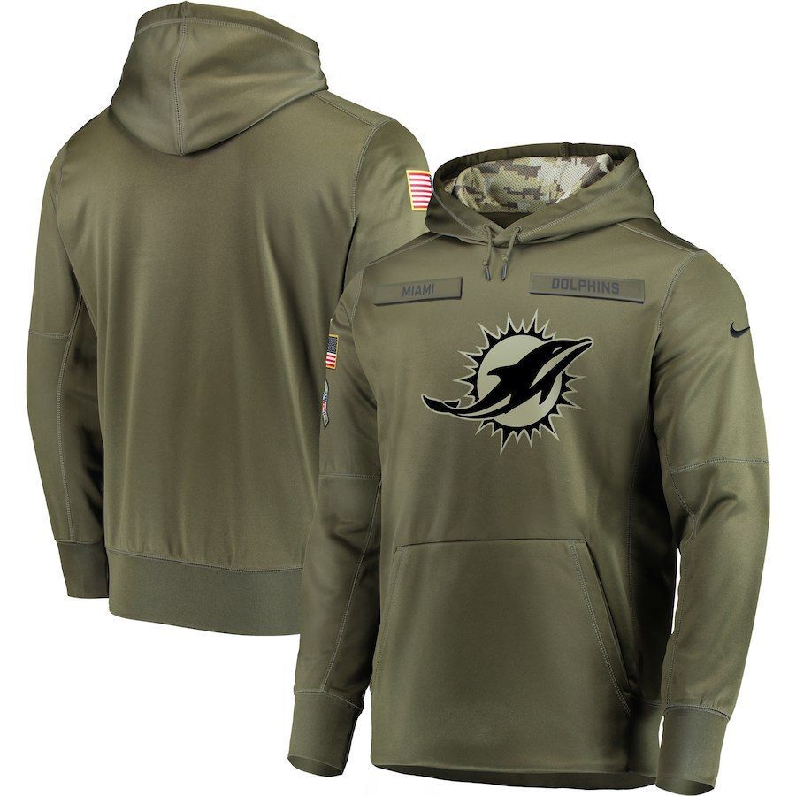 Miami Dolphins Men’s cashmere Salute to Service Hoodie