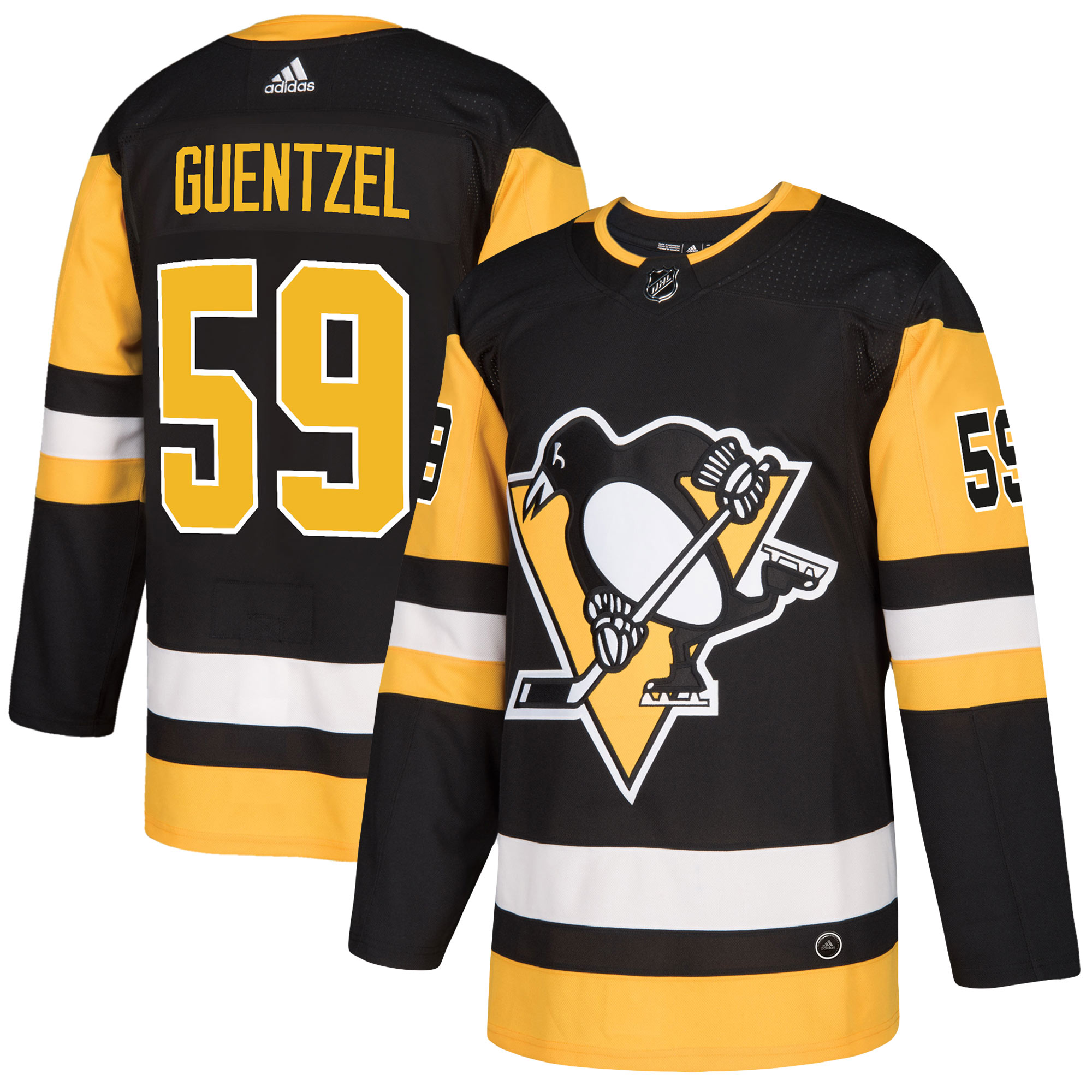 Jake Guentzel Pittsburgh Penguins Authentic Player Jersey – Black