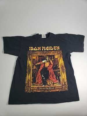 Vintage Iron Maiden Edward The Great World Tour Concert T-shirt  M 7475