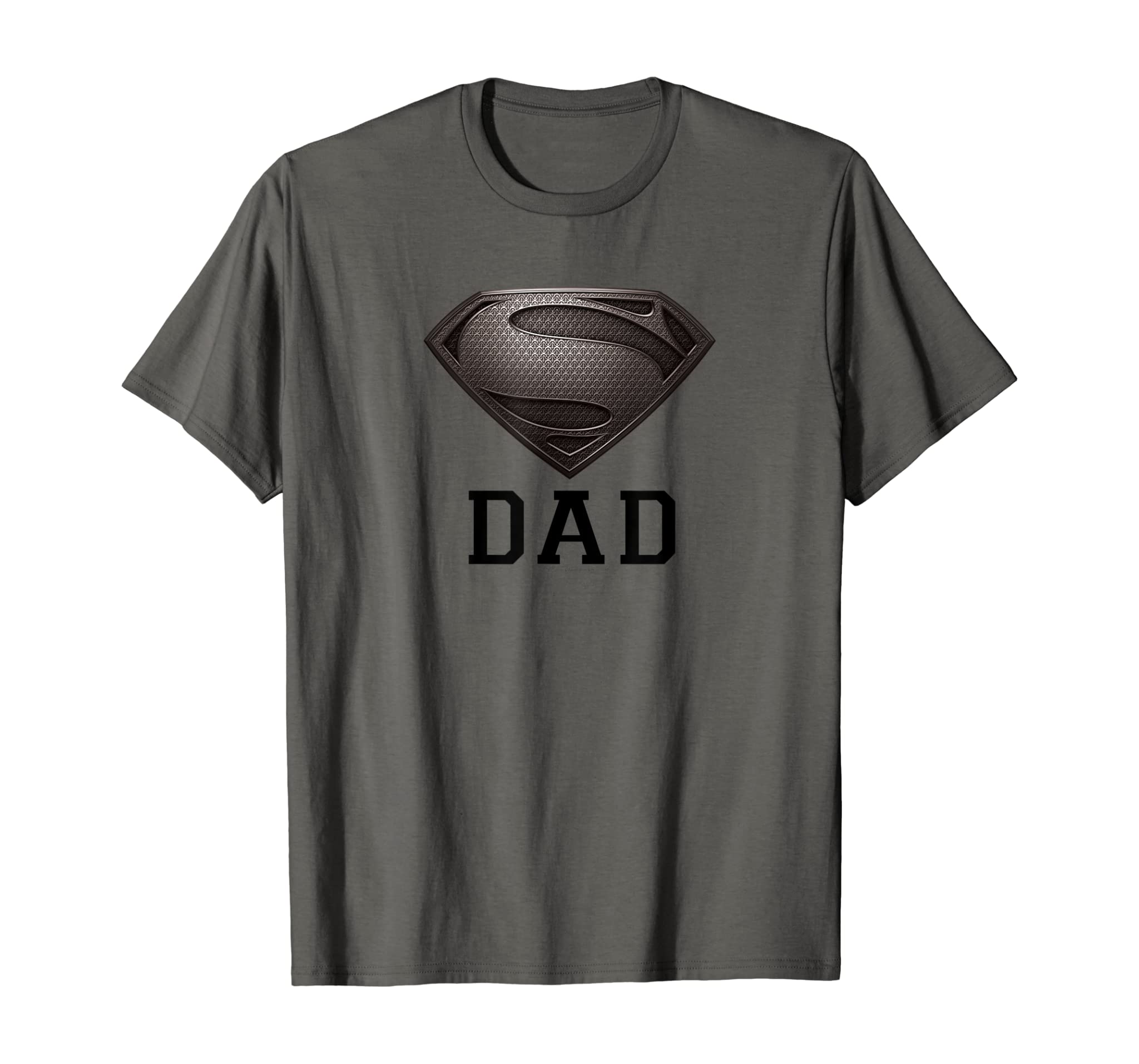 Superman Man of Steel Dad of Steel Gray T-Shirt