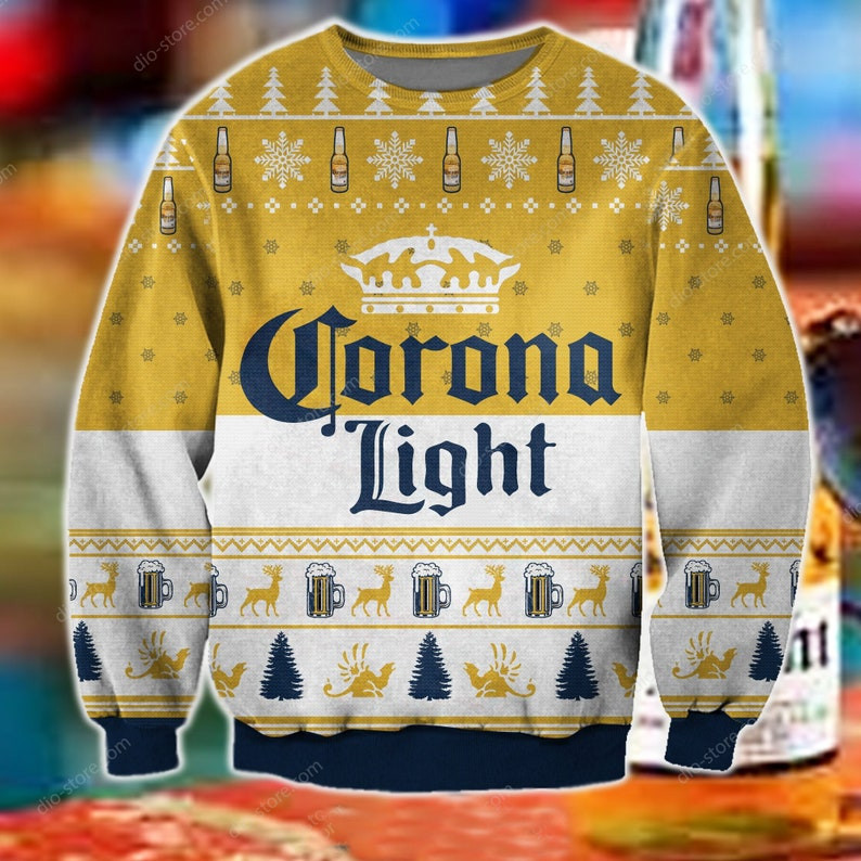 All I Need Is Corona Light Beer Ugly Christmas Sweater 2021