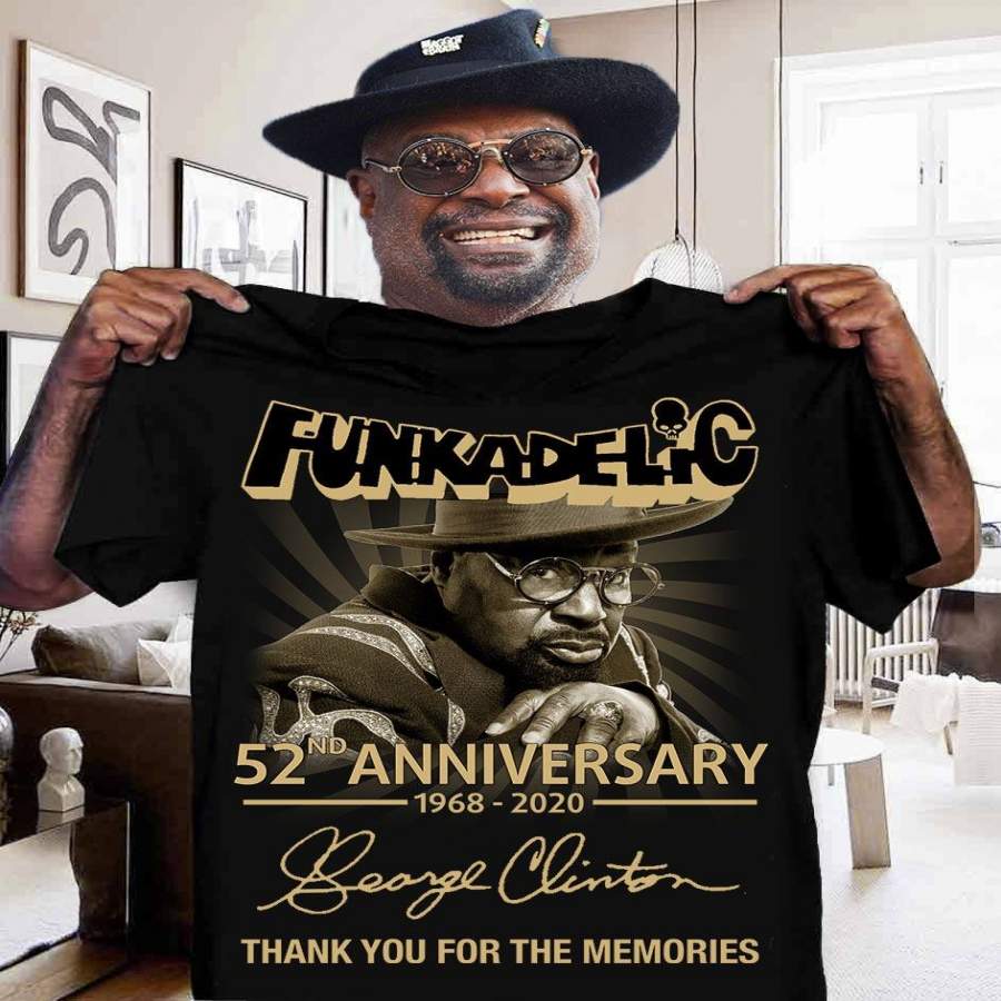 Funkadelic 52nd Anniversary 1968-2020 Thank You For The Memories T-Shirt