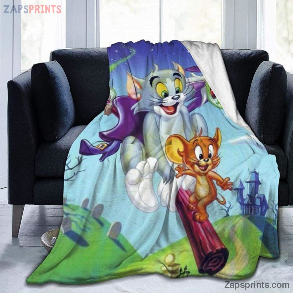 Tom And Jerry Movie Flying Brooms And Witches Blanket