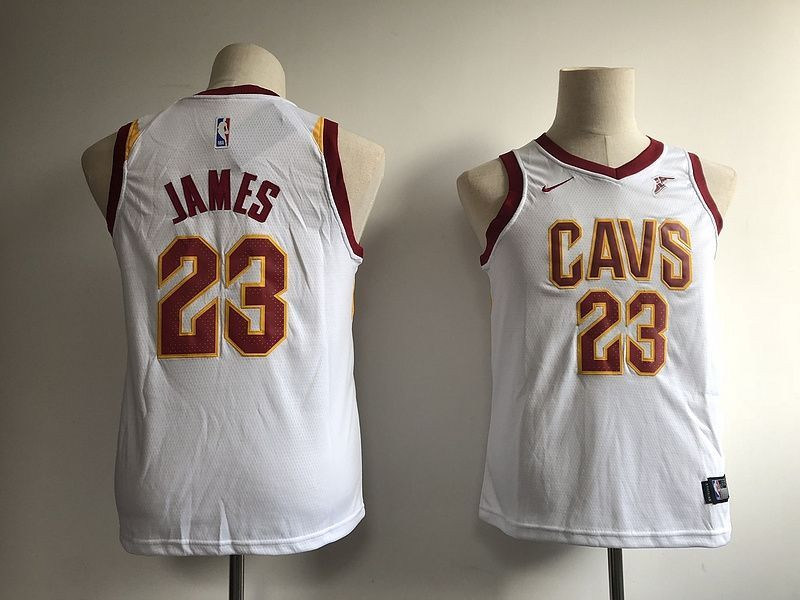 Cleveland Cavaliers Lebron James #23 NBA 2020 New Arrival White Jersey