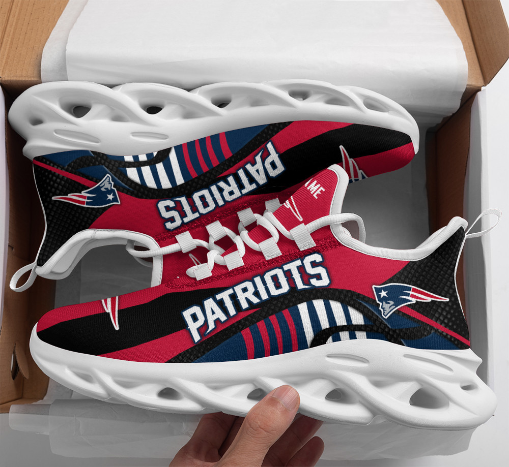 New England Patriots Personalized Yezy Running Sneakers Bg279