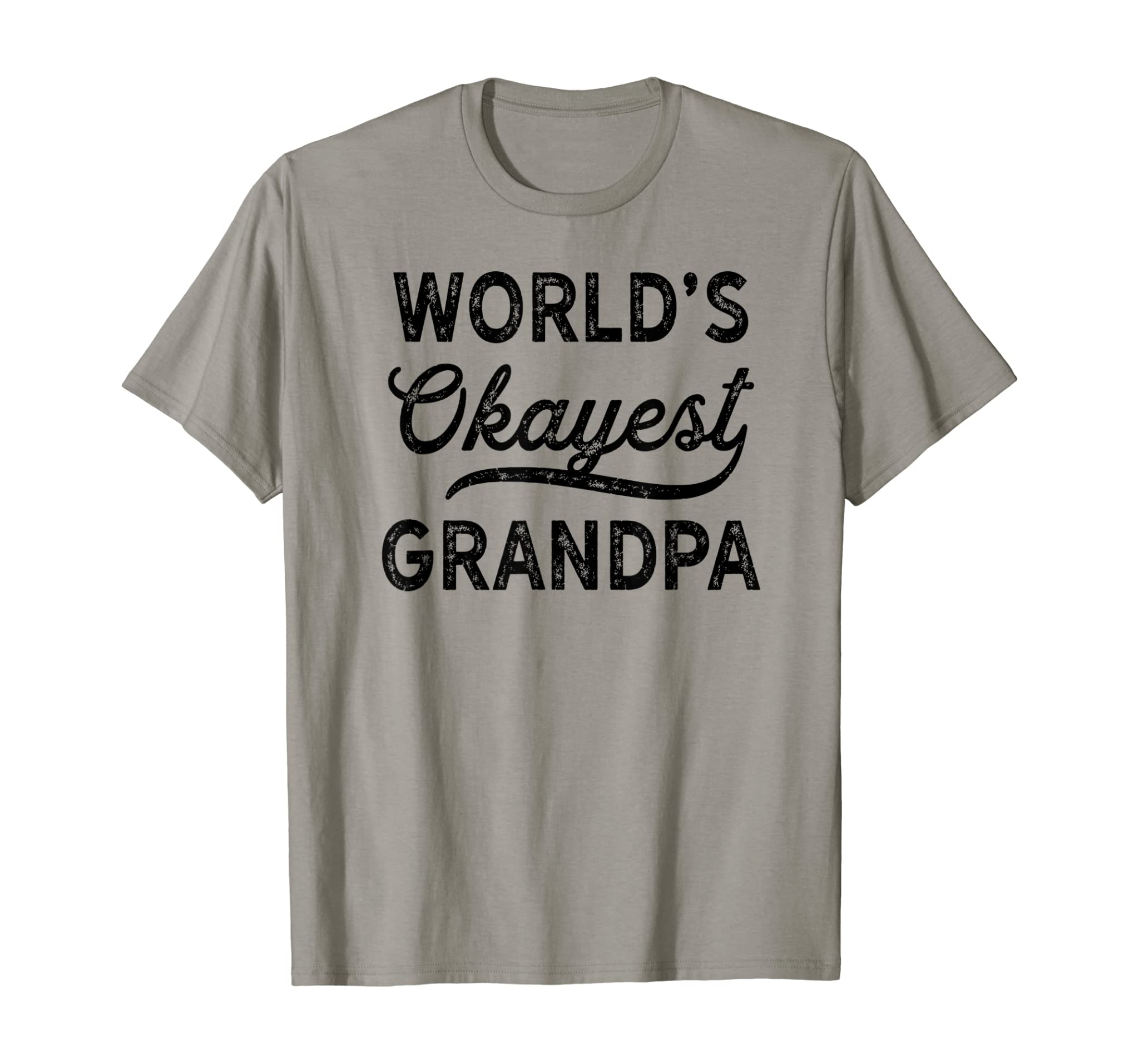 World’s Okayest Grandpa Shirt Father Day Birthday Gift Idea