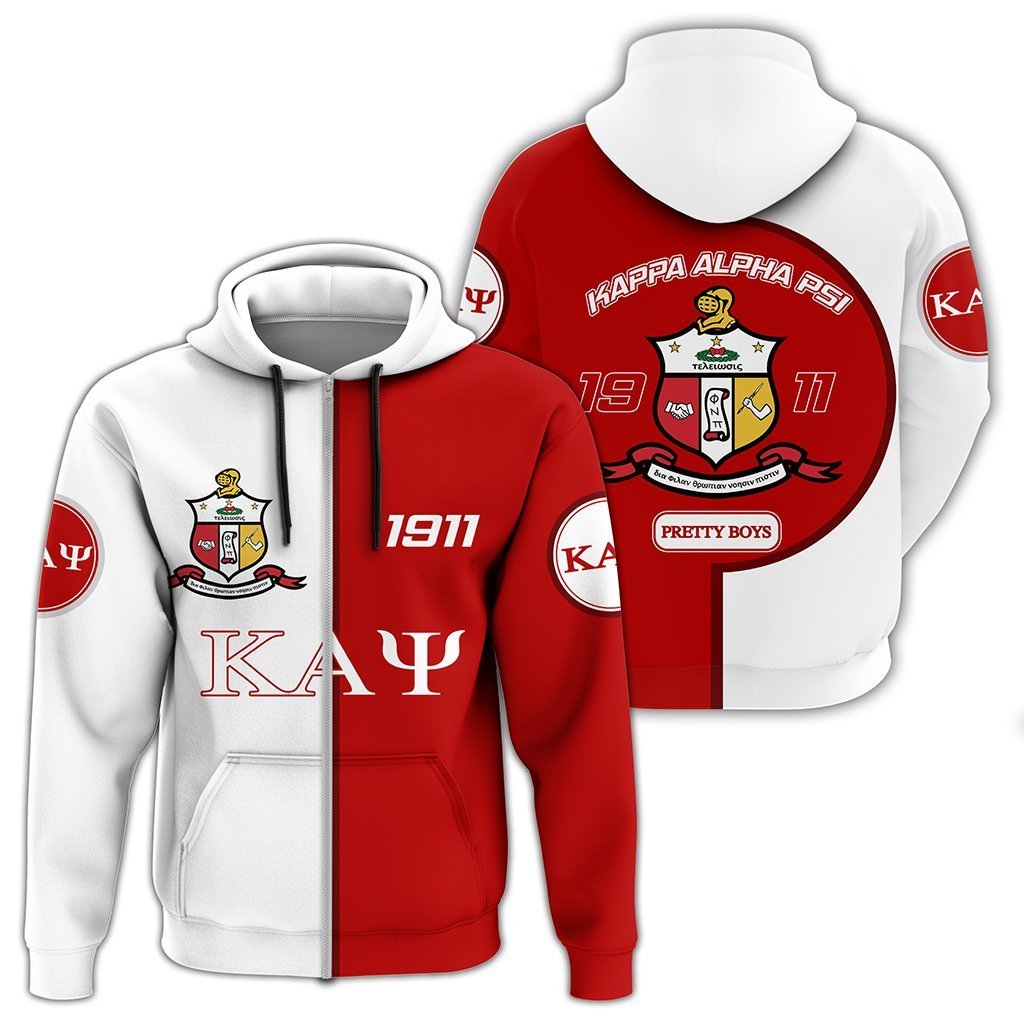 Greek Life Hoodie – Kappa Alpha Psi Zip Hoodie – Cycle Style