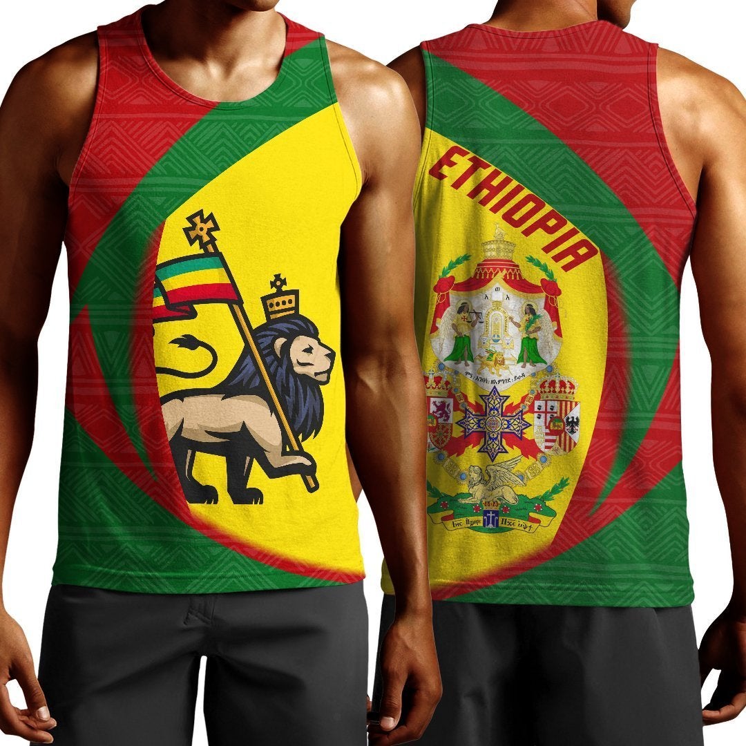 African Tank Top – Lion Of Judah Ethiopian Empire – Fifth Style