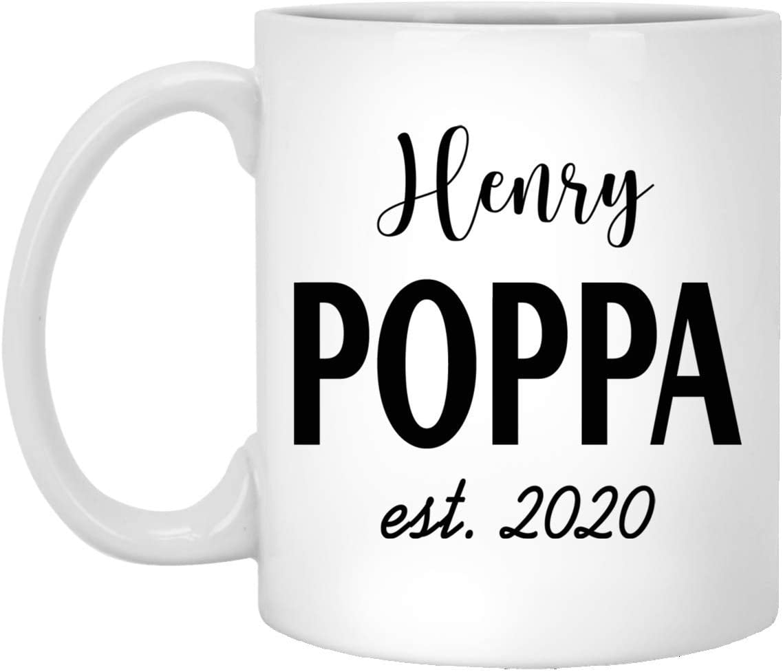 New Poppa Mug – Father’S Day Mug – Father’S Day Gift – Poppa Coffee Mug – Gift For Dad – Personalized Gift For Dad – Custom Dad Mug 15Oz