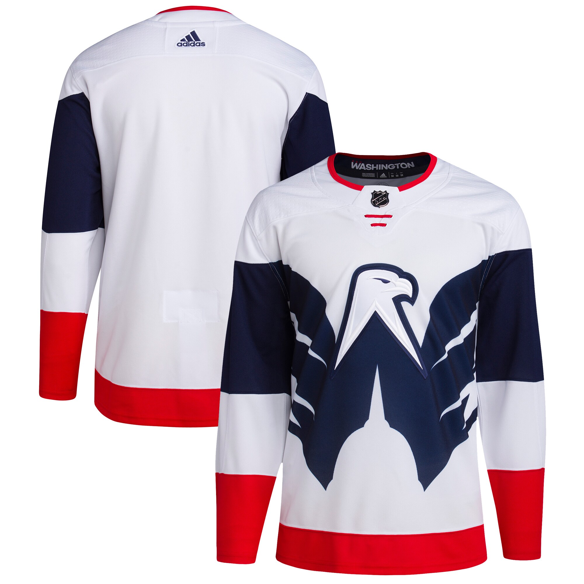 Men's Washington Capitals adidas White 2023 NHL Stadium Series Primegreen Authentic Jersey