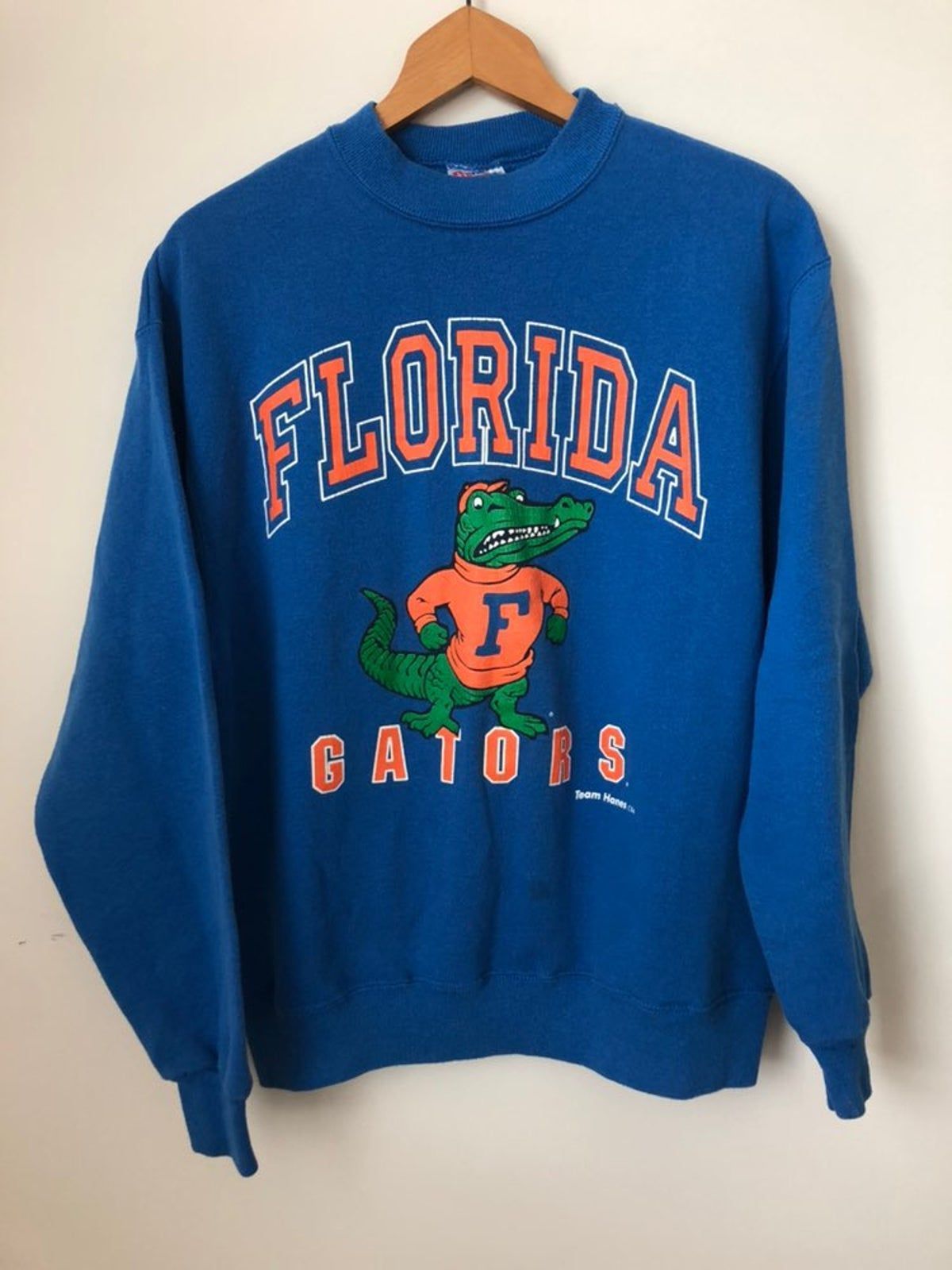 Vtg 90S Florida Gators College Crew T-Shirt