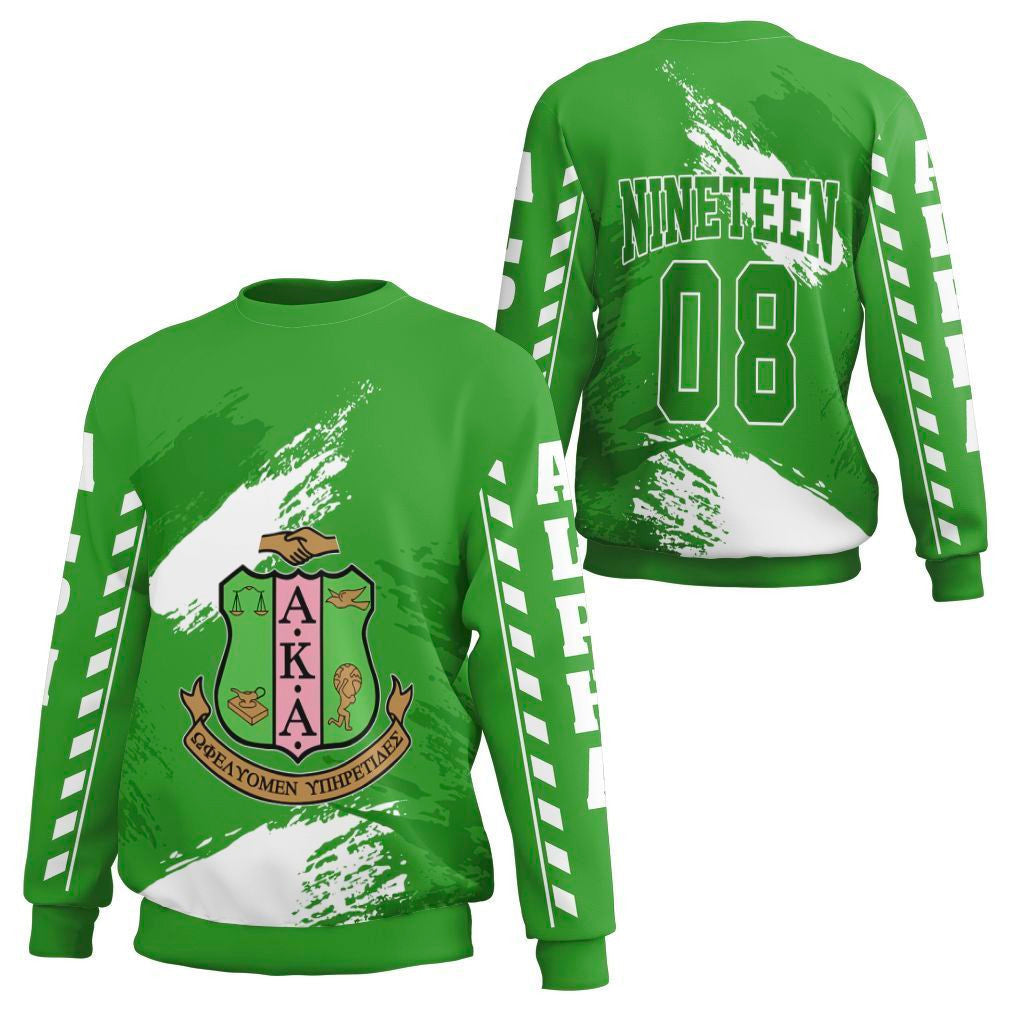 Wonder Print Sweatshirt – Alpha Kappa Alpha Nineteen Sweatshirt