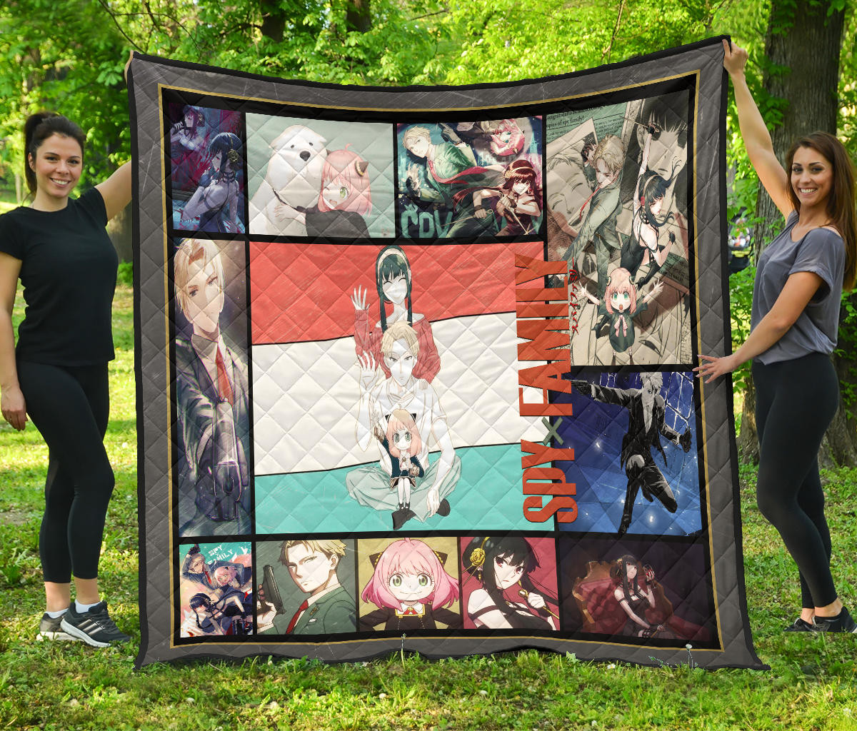 Loid Yor And Anya Forger Spy X Family Premium Quilt Blanket Anime Home Decor Custom For Fans Na042904