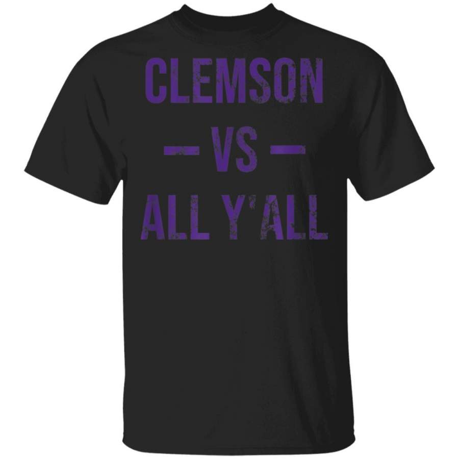 Clemson Vs All Y’All Vintage Weathered Southerner T-Shirt