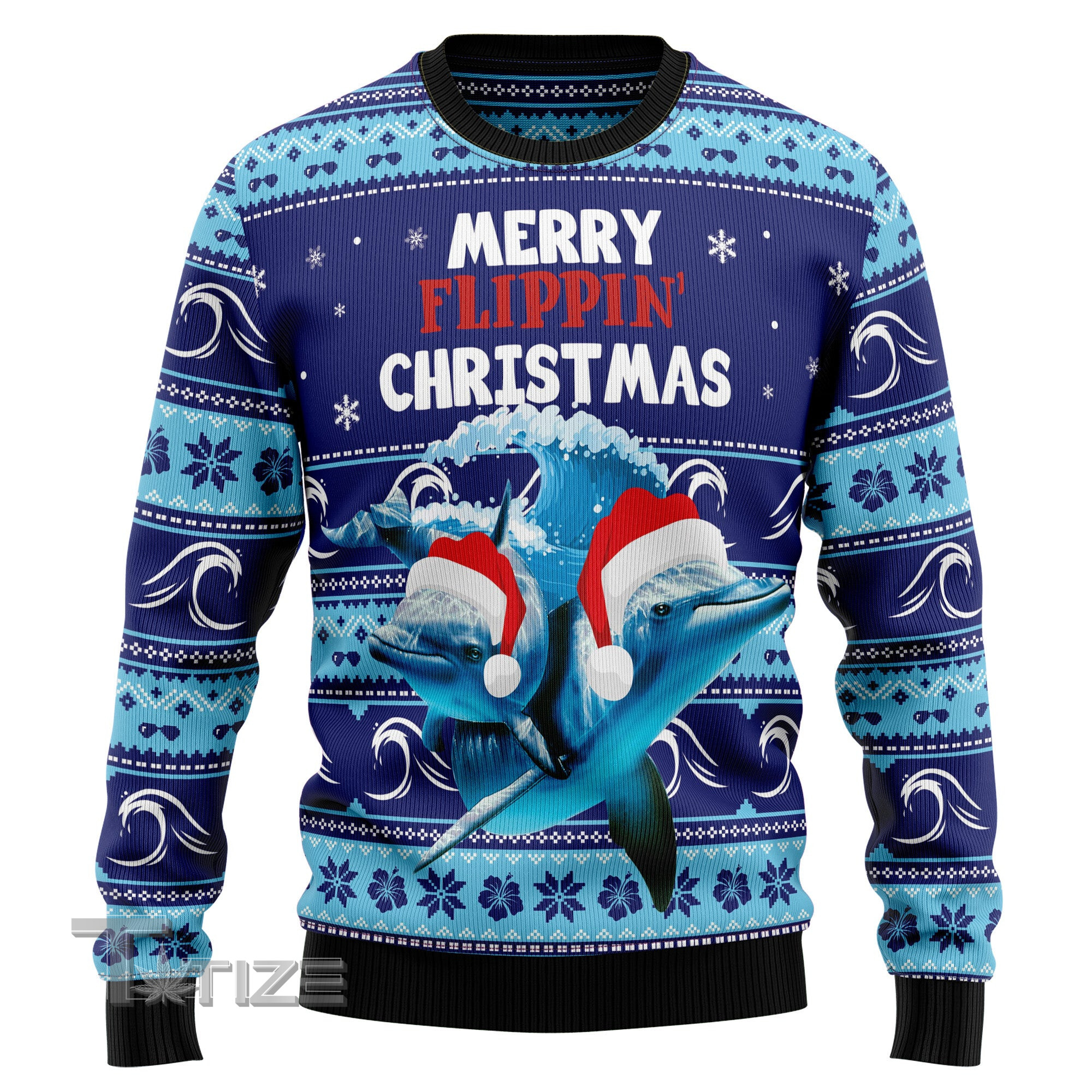 Dolphin Flippin’ Christmas Ugly Christmas Sweater