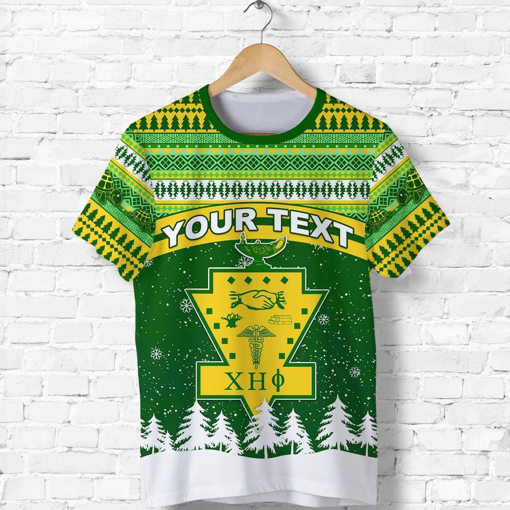 Sorority Tshirt – Personalized Chi Eta Phi Christmas Tshirt African Pattern