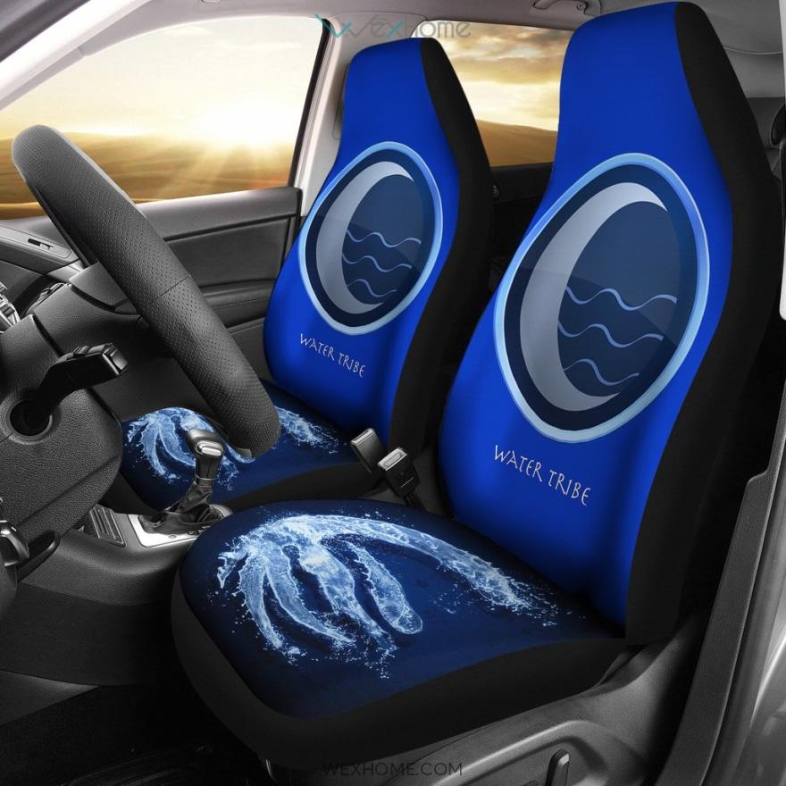 Avatar The Last Airbender Car Seat Covers | Water Tribe Minimal Blue Seat Cover