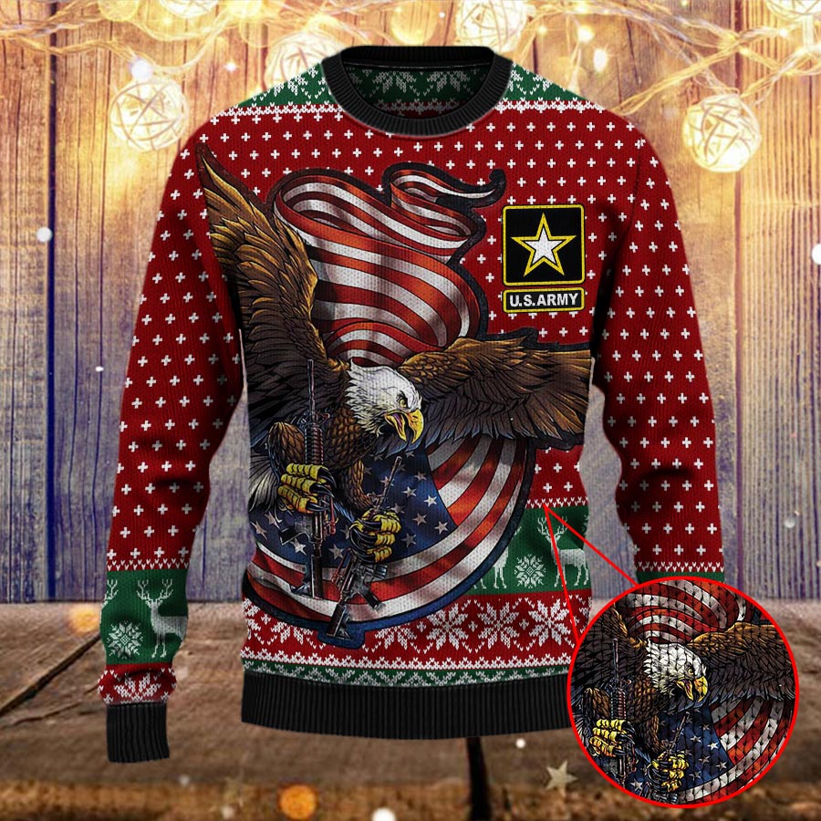 Armed Forces Army Military Vva Vietnam Veterans Day Gift For Father Dad Christmas Ugly Sweater